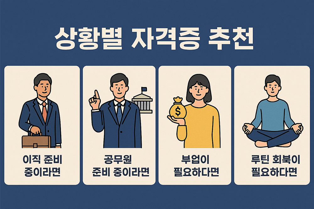 황별 자격증 추천